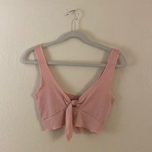 pink shein crop top